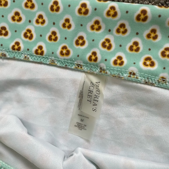 Victorias Secret Women’s Sage Green White Center Brooch Two Piece Bikini Medium - Picture 3 of 6